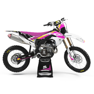 Ninetwo Decals Kawasaki KLX110 10-25 Pink w/ White Graphics Kit at