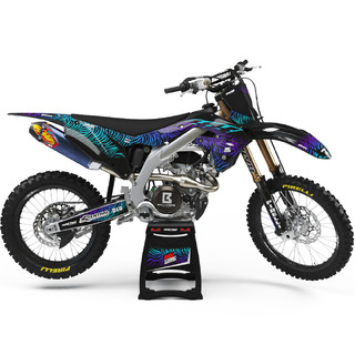 Ninetwo Decals Kawasaki KX450F 16-18 Black Zebra Graphics Kits at