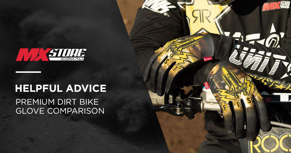 Premium dirt bike glove comparison main image