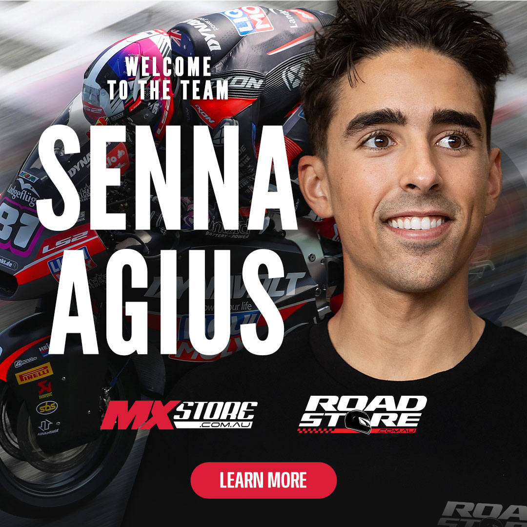 Senna Agius Partners with Mxstore X Roadstore | RideMore with Mxstore