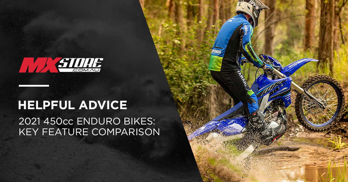 2021 450cc Enduro Bikes Comparison Guide MXstore