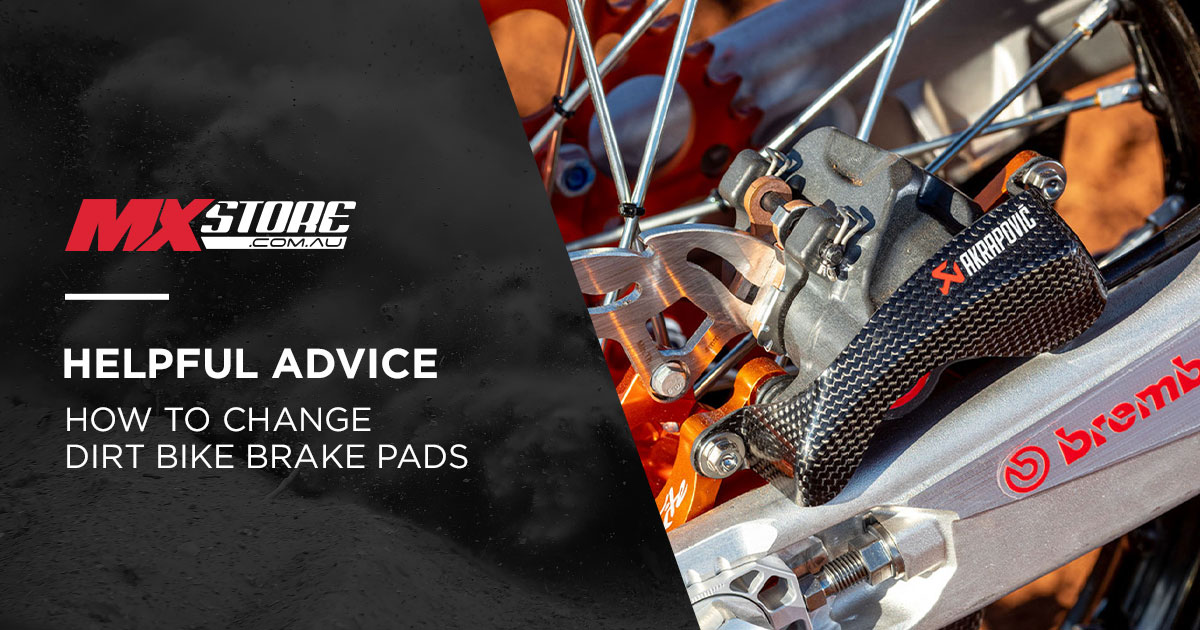 How to change dirt bike brake pads main image