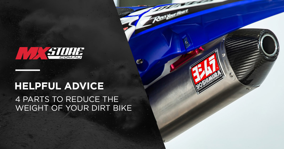 Four parts to reduce weight on your dirt bike main image